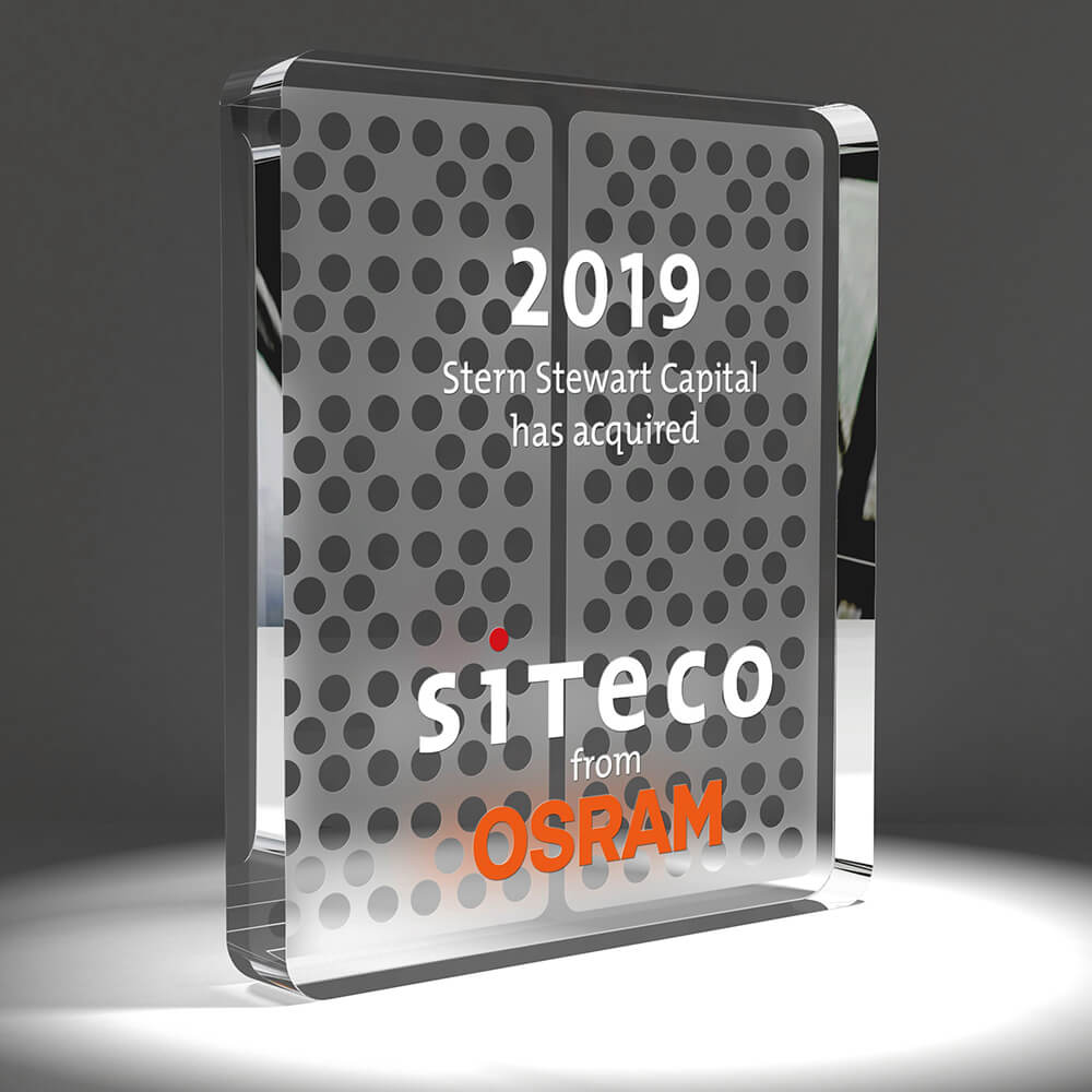Individueller Financial-Tombstone für Siteco
